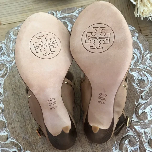 HPx2! Tory Burch Caylan Sandals. Size 8.5, 5” heel. Unworn. - Picture 12 of 15